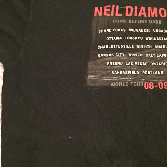 Neil diamond ‘home before dark tour’, 2008-09 - Picture 6 of 6